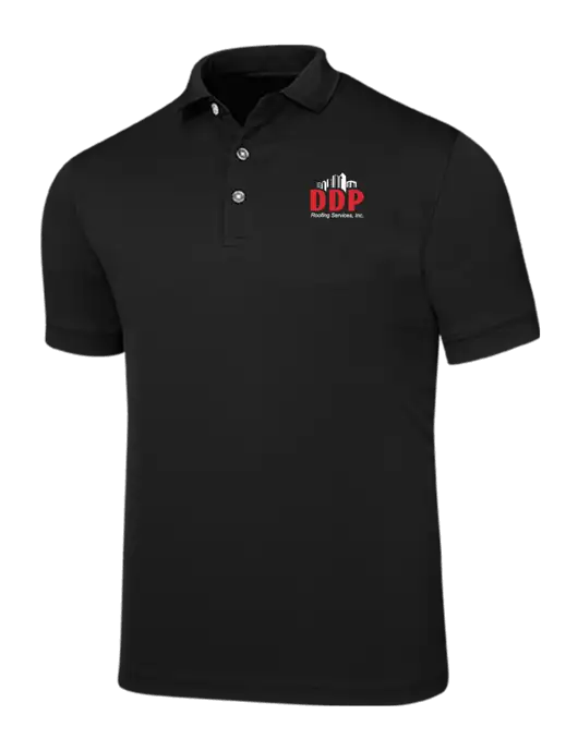 Callaway Ottoman Black Polo w/DDP Roofing Services Logo