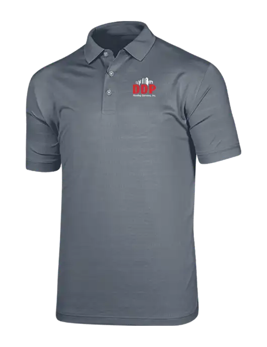 Callaway Vibrant Light Grey Ventilated Polo w/DDP Roofing Services Logo