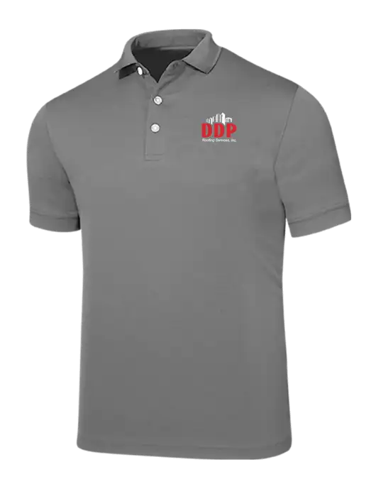 Callaway Ottoman Medium Grey Polo w/DDP Roofing Services Logo