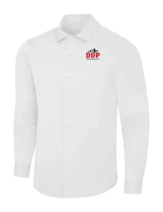 White City Stretch Shirt w/DDP Roofing Services Logo