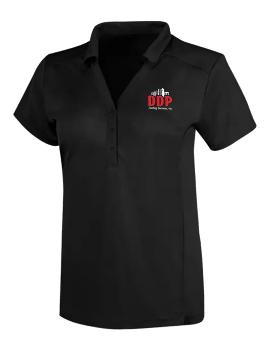 OGIO Blacktop Womens Framework Polo w/DDP Roofing Services Logo
