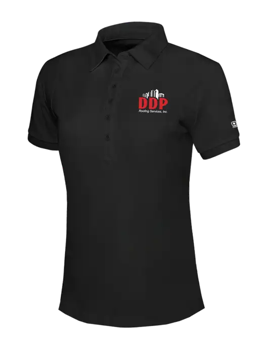 OGIO Womens Blacktop Jewel Polo w/DDP Roofing Services Logo
