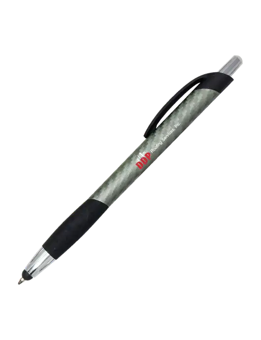 Sunray Gunmetal Stylus Pen w/DDP Roofing Services Logo
