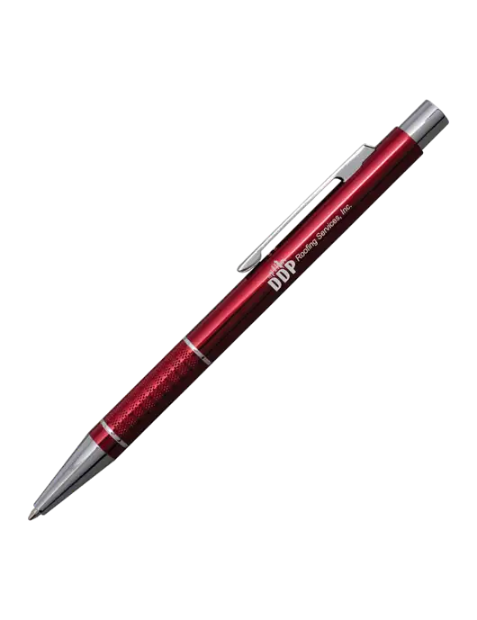 St George Red Pen - Blue Ink w/DDP Roofing Services Logo