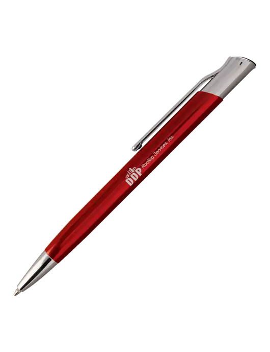 San Malo Red Pen - Black Ink w/DDP Roofing Services Logo