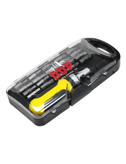 Artisan Black Screwdriver Set w/DDP Roofing Services Logo