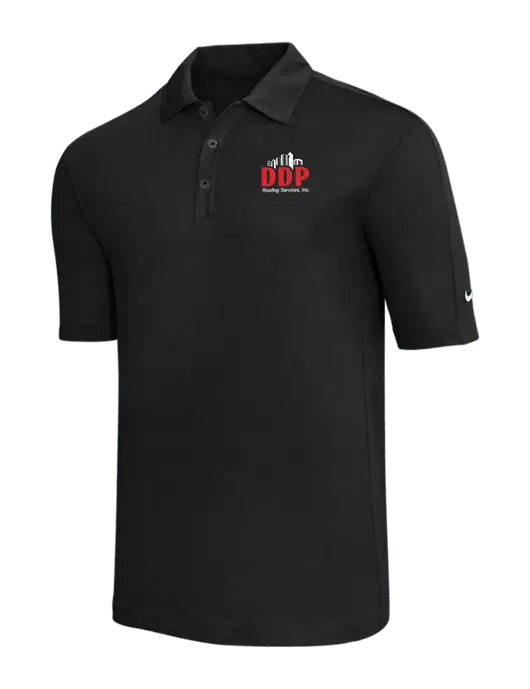 Nike Black Tech Sport Dri-FIT Polo w/DDP Roofing Services Logo
