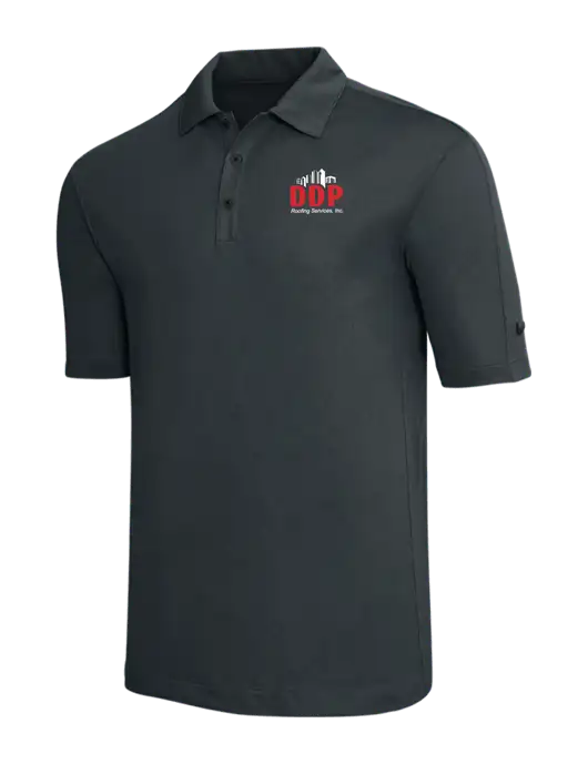 Nike Dark Grey Tech Sport Dri-FIT Polo w/DDP Roofing Services Logo
