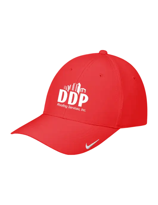 Nike Red Dri-FIT Legacy Cap w/DDP Roofing Services Logo