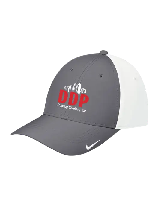 Nike Dark Grey/White Dri-FIT Legacy Cap w/DDP Roofing Services Logo