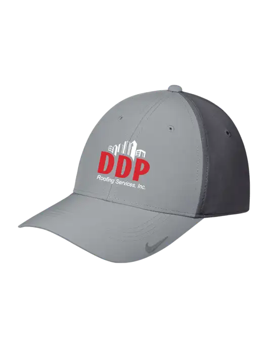 Nike Light Grey/Dark Grey Dri-FIT Legacy Cap w/DDP Roofing Services Logo
