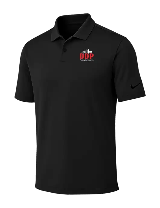 Nike Black Dri-FIT Vapor Polo w/DDP Roofing Services Logo