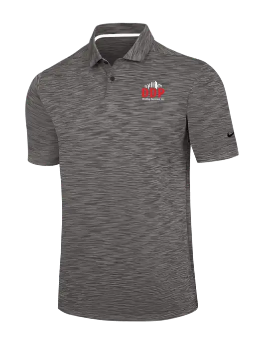 Nike Dark Grey Dri-FIT Vapor Space Dyed Polo w/DDP Roofing Services Logo