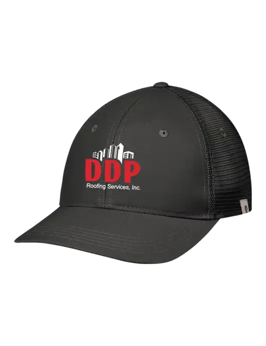 Carhartt Black Trucker Rugged Pro Series Cap w/DDP Roofing Services Logo