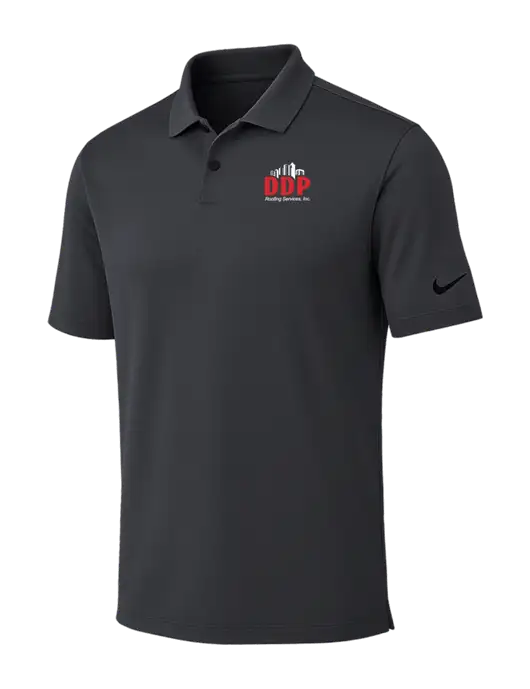 Nike Dark Grey Dri-FIT Vapor Polo w/DDP Roofing Services Logo