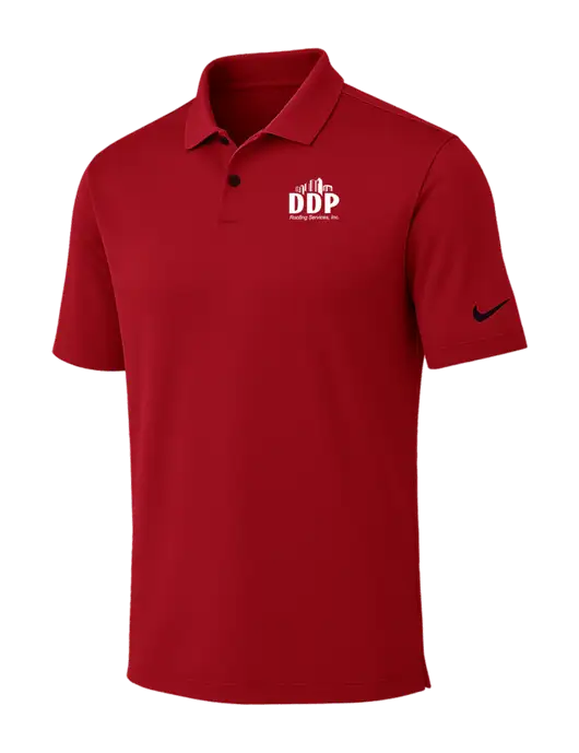 Nike Red Dri-FIT Vapor Polo w/DDP Roofing Services Logo