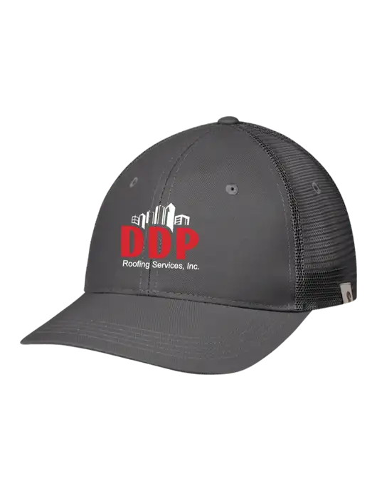 Carhartt Dark Grey Trucker Rugged Pro Series Cap w/DDP Roofing Services Logo