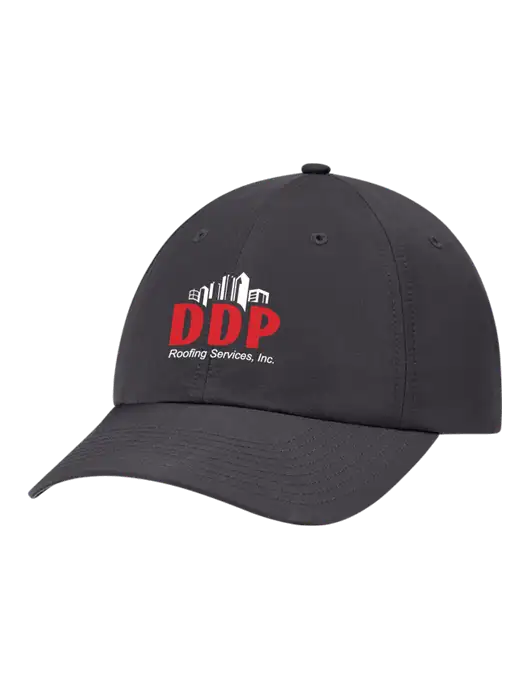Richardson Relaxed Performance Lite Dark Grey Cap w/DDP Roofing Services Logo