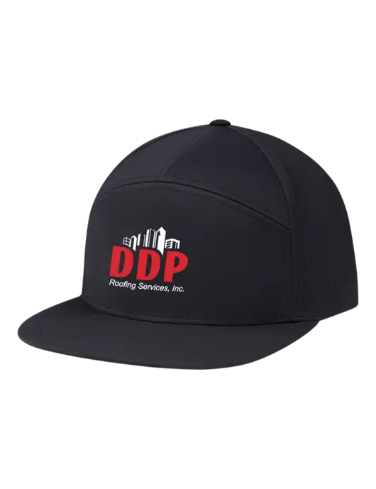 Richardson Black Cannon Cap w/DDP Roofing Services Logo